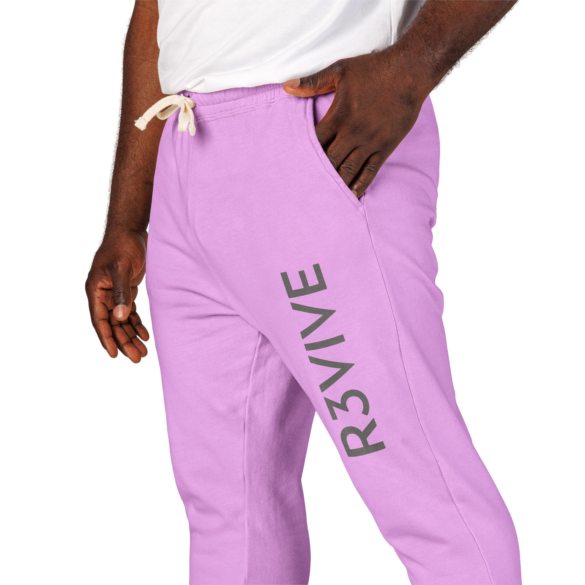 Comfortable Unisex Fleece Sweatpants with R3VIVE Print