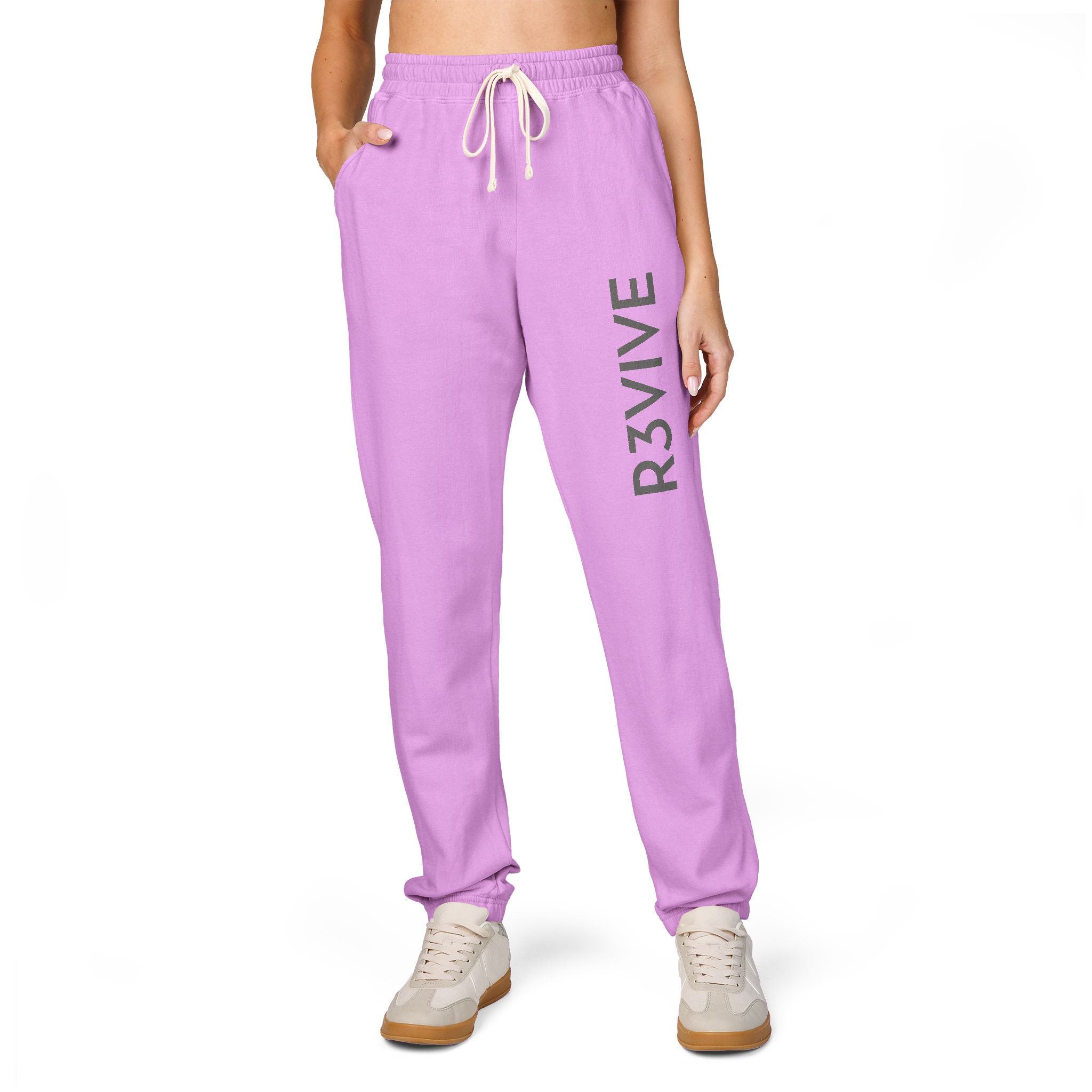 Comfortable Unisex Fleece Sweatpants with R3VIVE Print