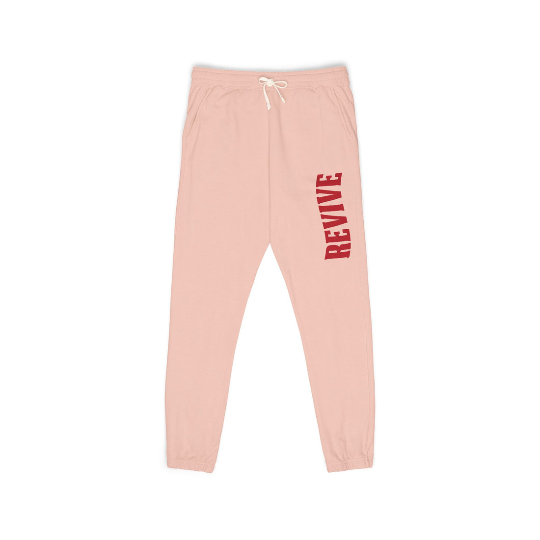 Cozy Fleece Sweatpants with Red Print