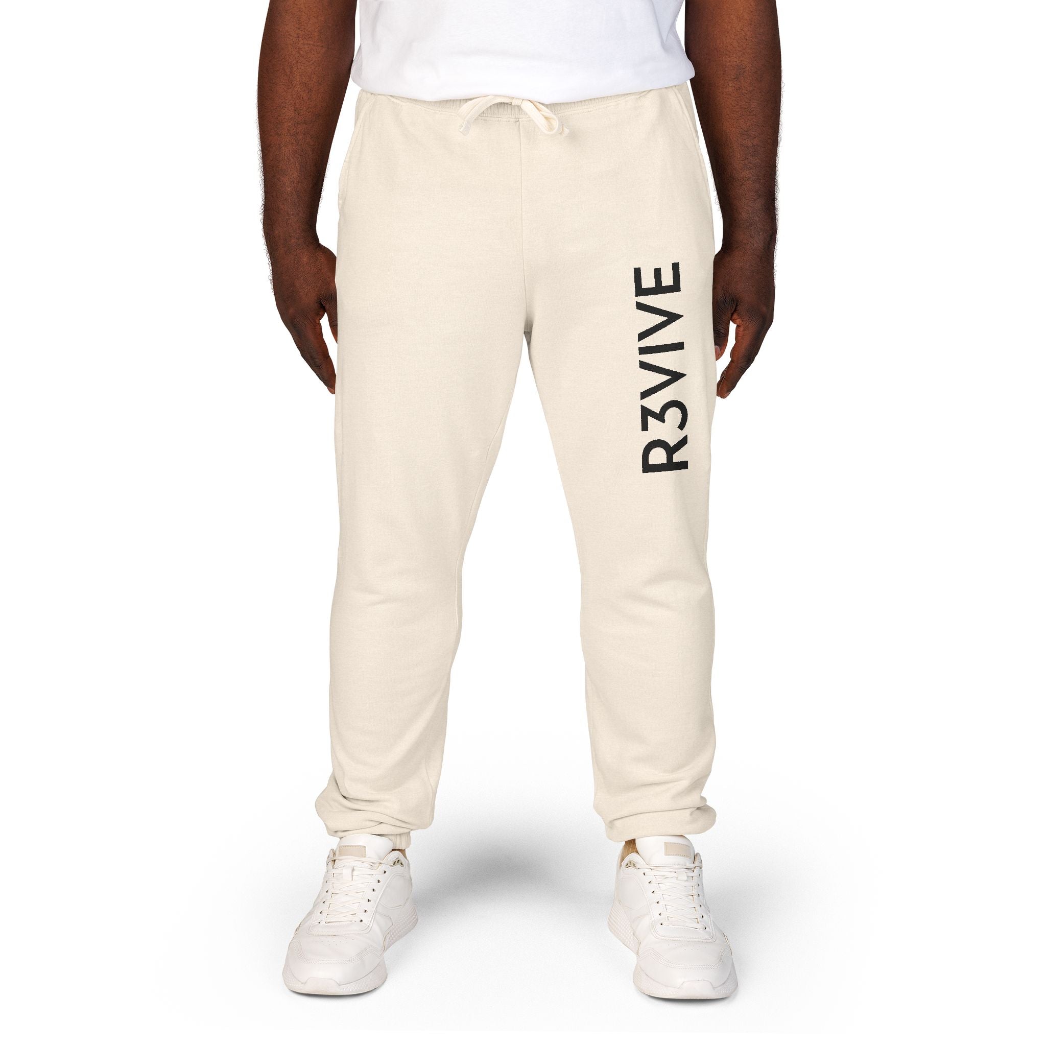 Comfortable Unisex Fleece Sweatpants with R3VIVE Print
