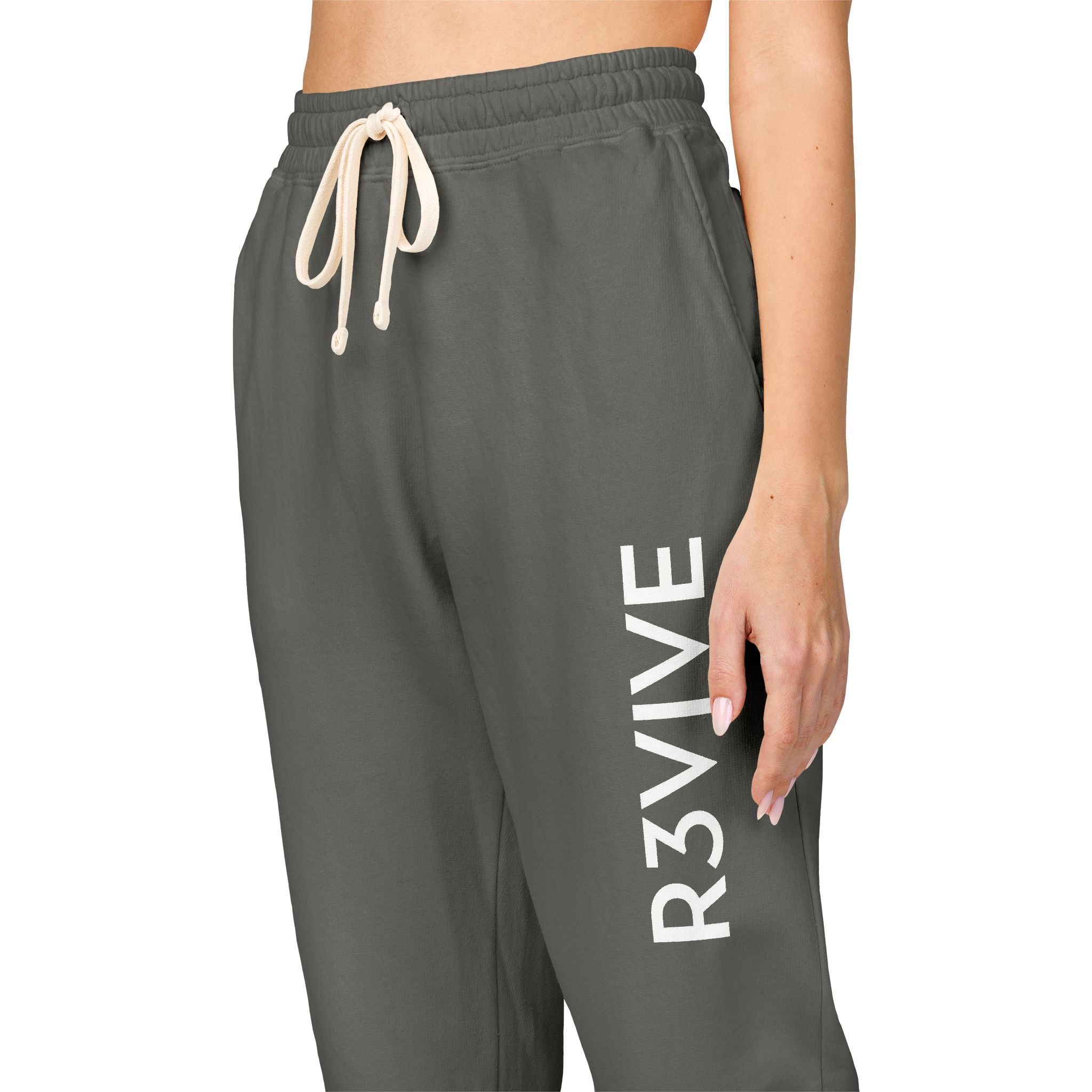 Comfortable Unisex Fleece Sweatpants with R3VIVE Print