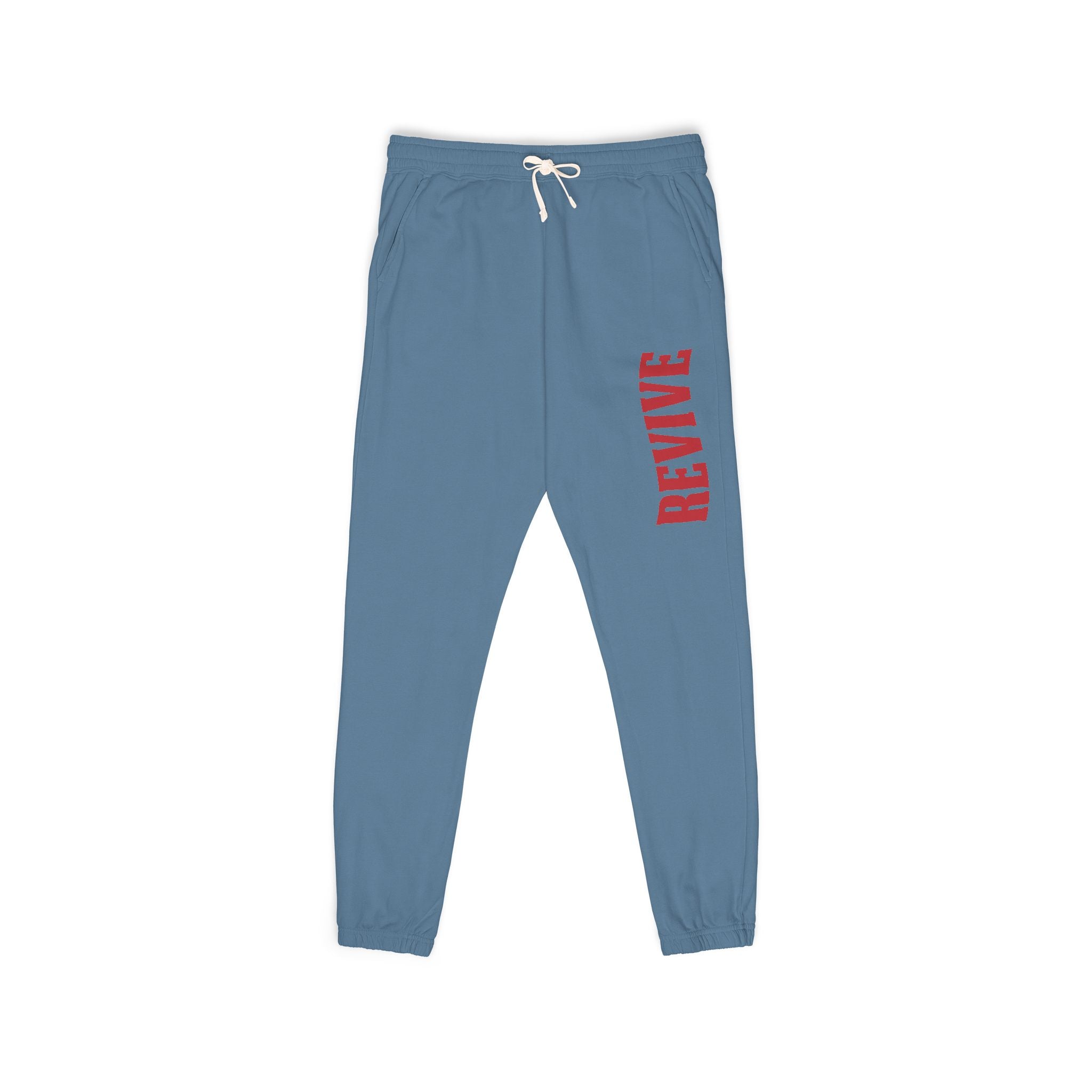 Cozy Fleece Sweatpants with Red Print