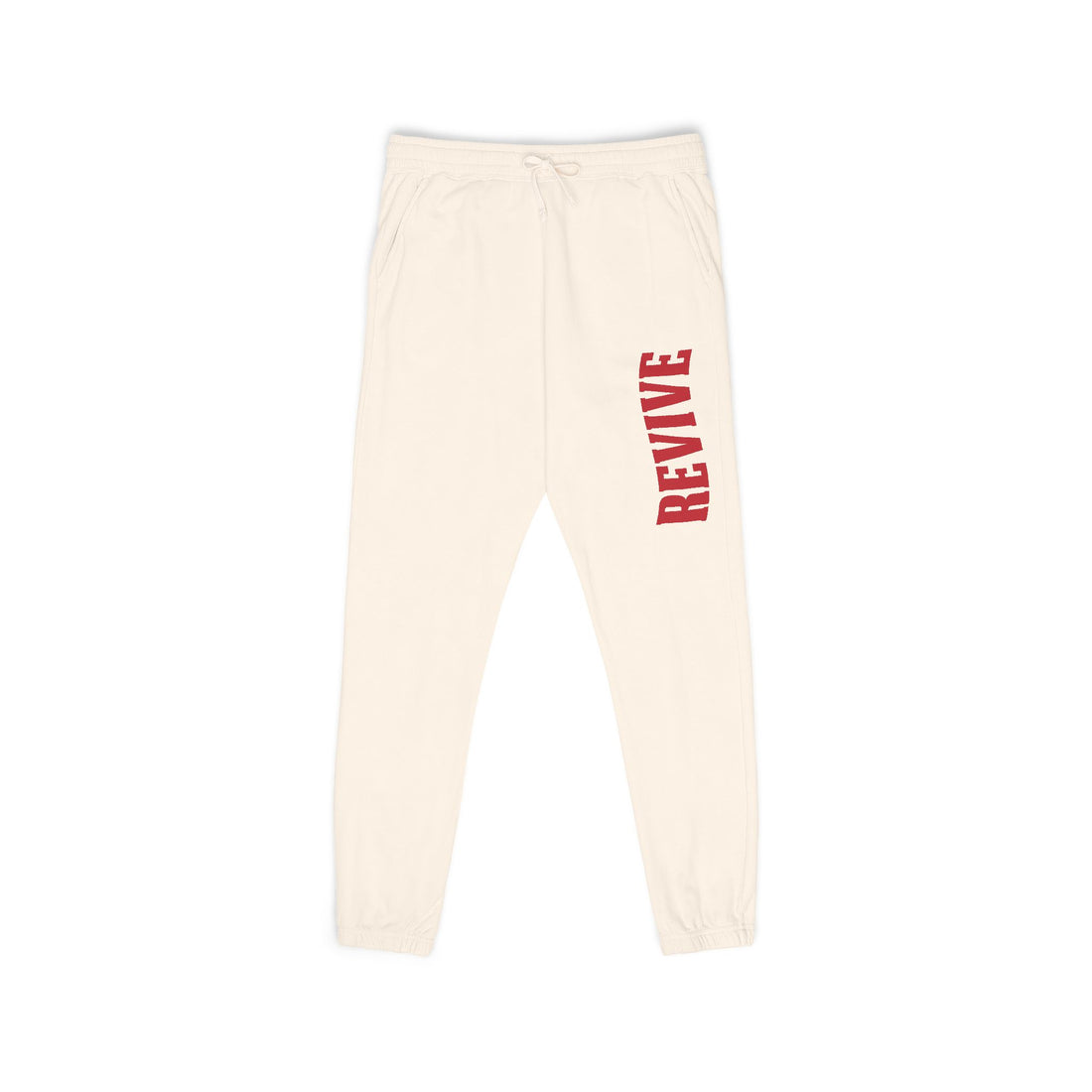 Cozy Fleece Sweatpants with Red Print